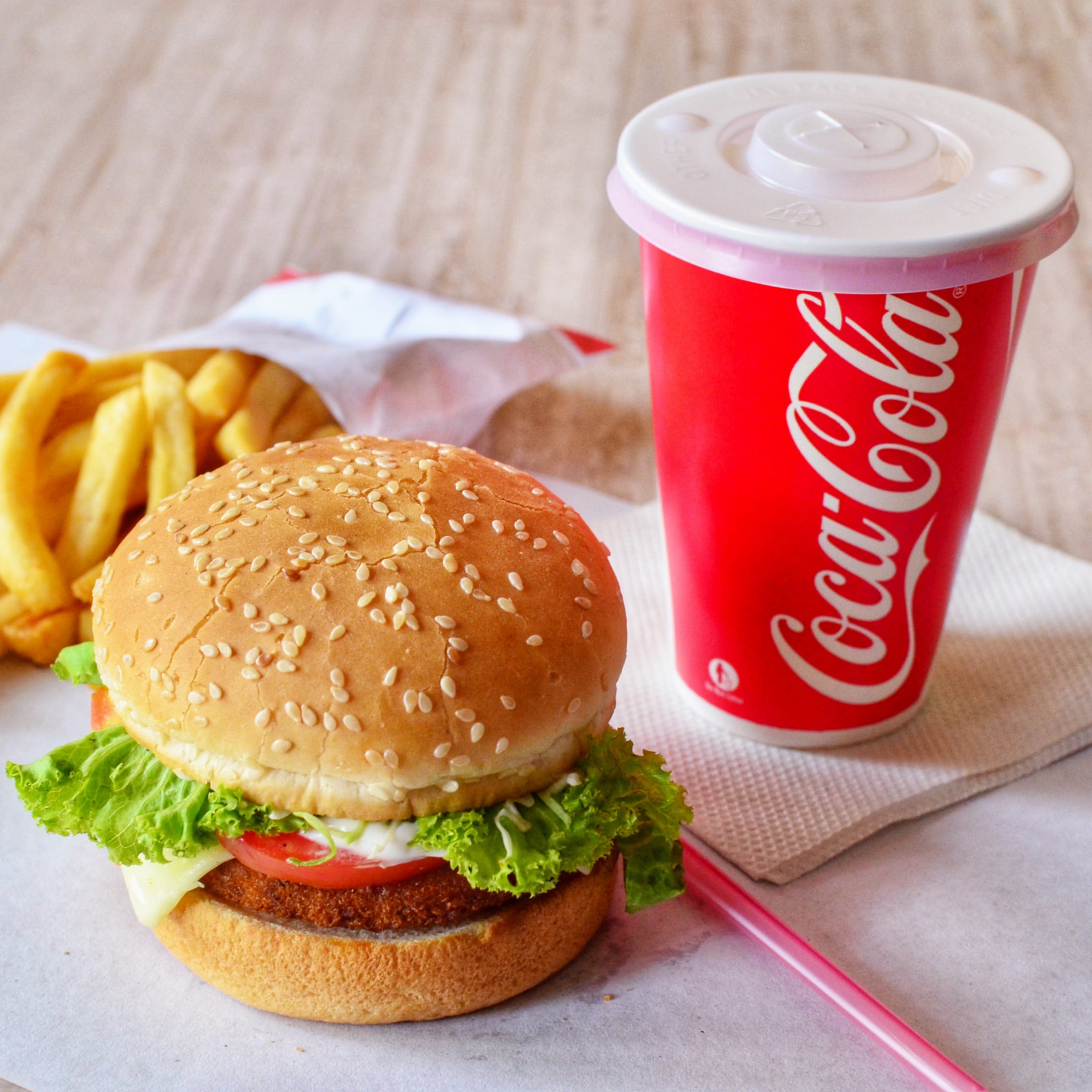 1 Cheese Burger + 1 French Fries + 1 Coke